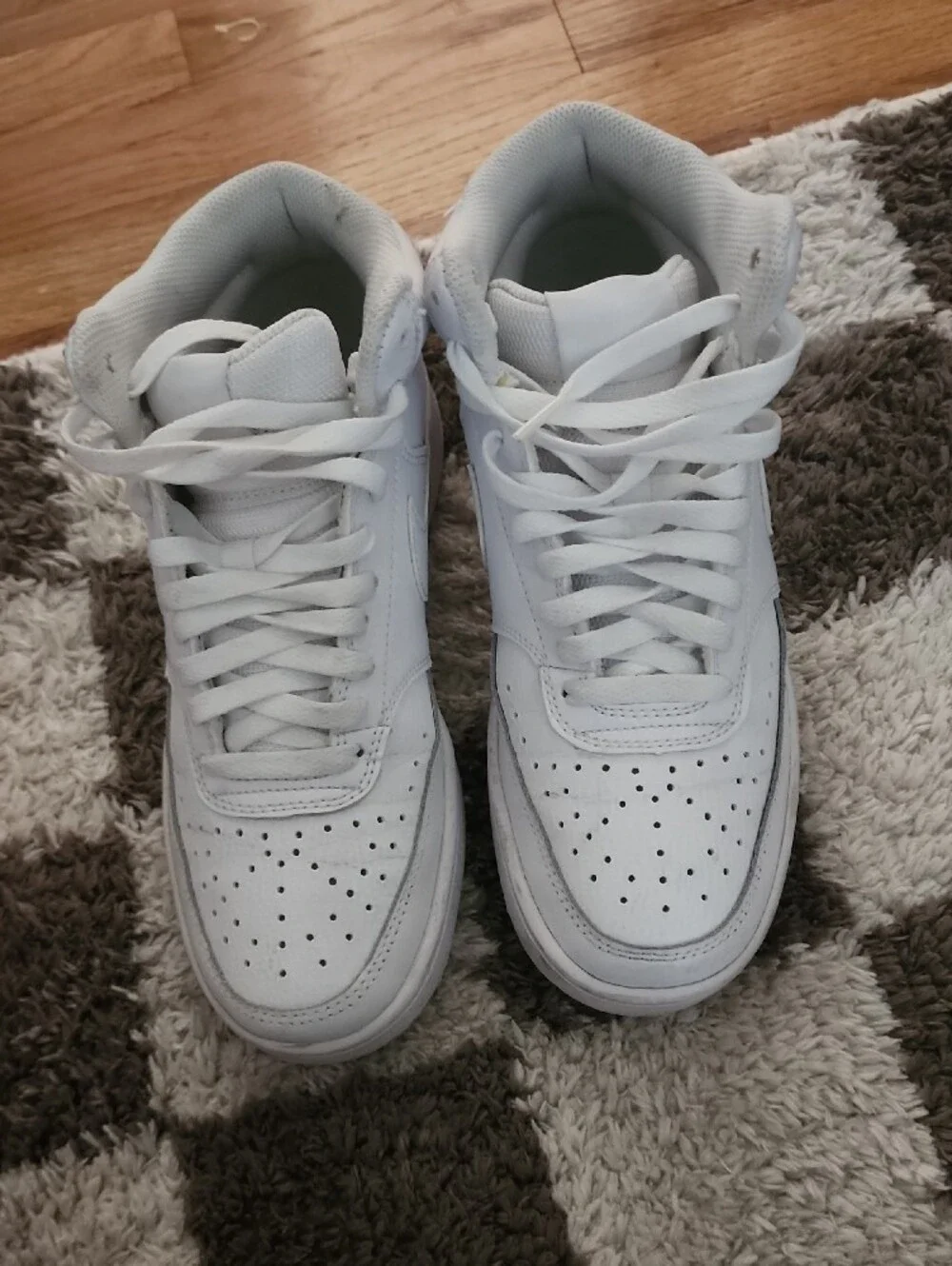 (WMNS) Nike Court Vision Mid 'Triple White'
